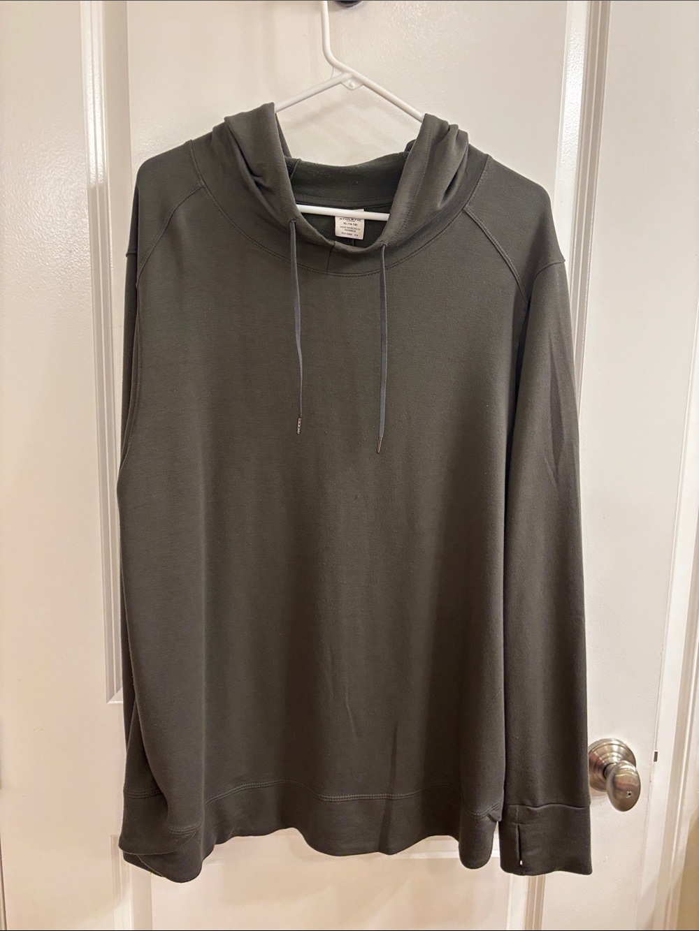 Athletic Works Olive Green Hooded Pullover